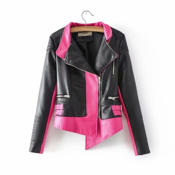zipper women's pu leather jackets punk motorcycle biker rivet striped spliced woman's faux fur waist short coats jxw009, Black
zipper women's pu leather jackets punk motorcycle biker rivet striped spliced woman's faux fur waist short coats jxw009, Black