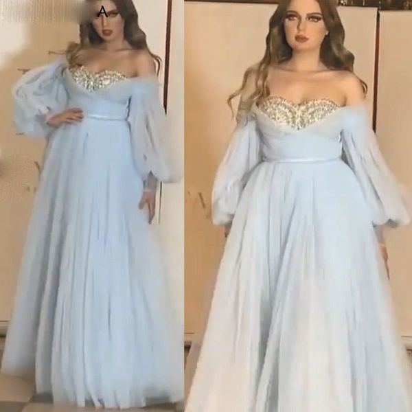 new arrival evening dresses long sleeve beaded tulle prom gowns dubai arabic foraml dress robe soiree longue, Black;red
new arrival evening dresses long sleeve beaded tulle prom gowns dubai arabic foraml dress robe soiree longue, Black;red