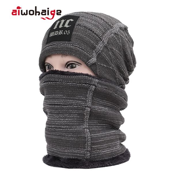 2019 fashion winter warm knit hat scarf 2 pieces set women men plus velvet thick beanies scarves skullies soft cap balaclava, Blue;gray
2019 fashion winter warm knit hat scarf 2 pieces set women men plus velvet thick beanies scarves skullies soft cap balaclava, Blue;gray