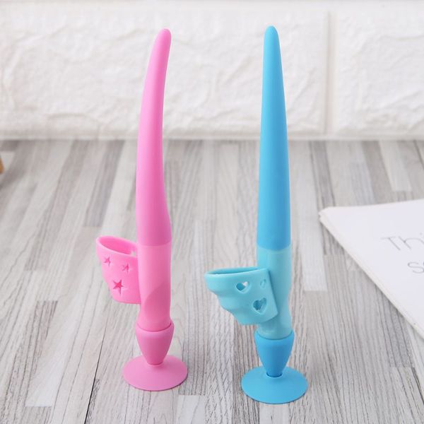 soft silicone pencil grip corrector auto pencil creative design ergonomic training child writing aid grip posture correct tool, Blue;orange
soft silicone pencil grip corrector auto pencil creative design ergonomic training child writing aid grip posture correct tool, Blue;orange