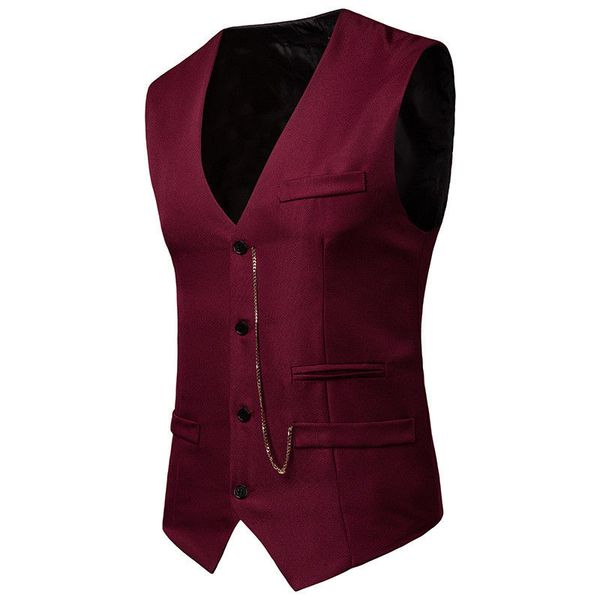 mens waistcoat formal business suits vests male slim fit gentleman party casual blazer vest suit coats, Black;white
mens waistcoat formal business suits vests male slim fit gentleman party casual blazer vest suit coats, Black;white