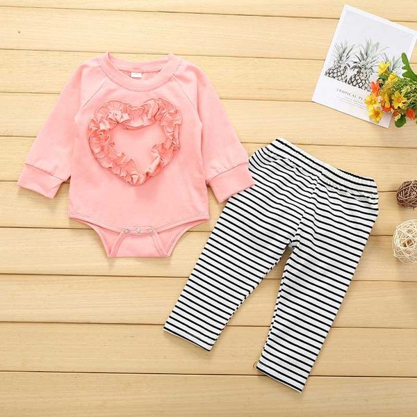 baby pure long-sleeve stripe pants suit round collar infant suit love heart pullover baby clothing sets, White
baby pure long-sleeve stripe pants suit round collar infant suit love heart pullover baby clothing sets, White