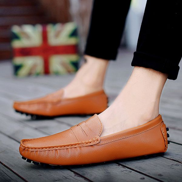 men's leather casual shoes outdoor men loafer moccasins men loafers leather casual boat shoes zapatos hombre #y4, Black
men's leather casual shoes outdoor men loafer moccasins men loafers leather casual boat shoes zapatos hombre #y4, Black