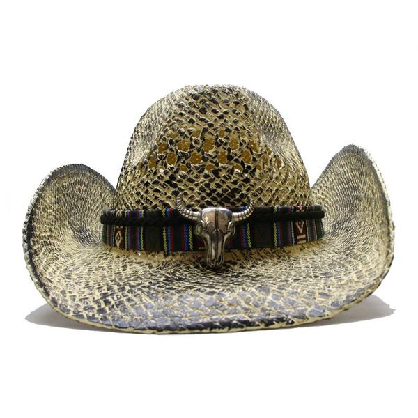 a160 summer raffia hats retro big cow leather belt beach caps men women west cowboy hat raffia straw cap adjustable size, Blue;gray
a160 summer raffia hats retro big cow leather belt beach caps men women west cowboy hat raffia straw cap adjustable size, Blue;gray