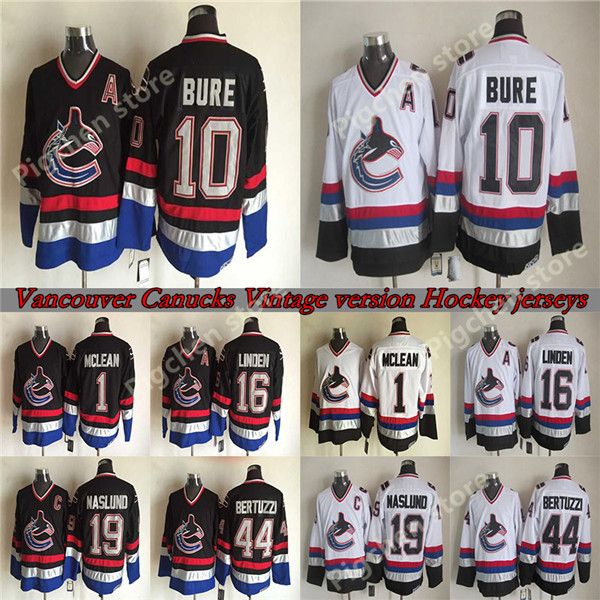 mens ccm vintage vancouver canucks jerseys 16 linden 10 bure 1 mclean 19 naslund 44 bertuzzi throwback retro s-xxxl hockey jersey, Black;red
mens ccm vintage vancouver canucks jerseys 16 linden 10 bure 1 mclean 19 naslund 44 bertuzzi throwback retro s-xxxl hockey jersey, Black;red
