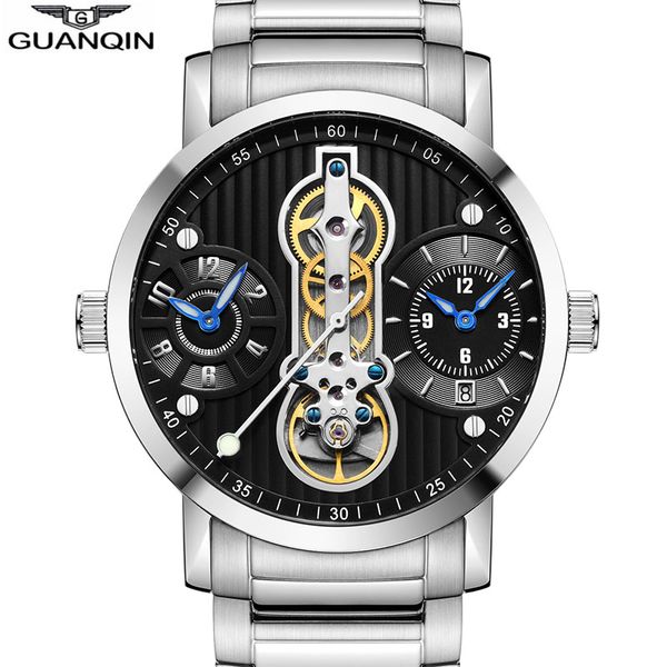 guanqin new 2019 automatic skeleton relogio 3 movement masculino sport men watche waterproof diver mechanical watches, Slivery;brown
guanqin new 2019 automatic skeleton relogio 3 movement masculino sport men watche waterproof diver mechanical watches, Slivery;brown
