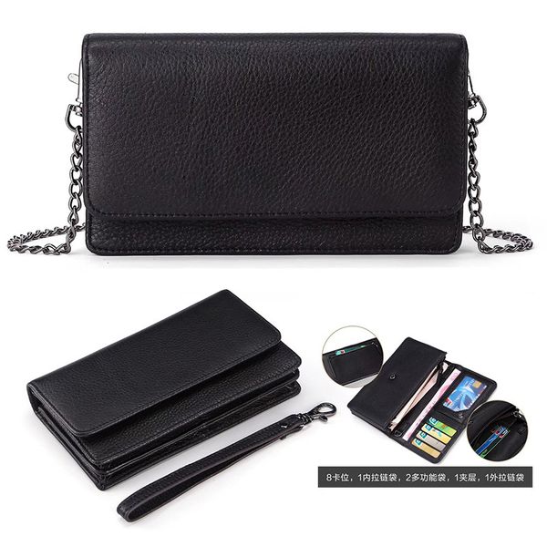 new female bag leather clutch bag multi-function diagonal first layer cowhide mobile phone women handbags shoulder
new female bag leather clutch bag multi-function diagonal first layer cowhide mobile phone women handbags shoulder