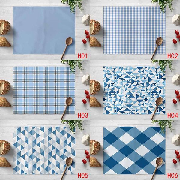 blue geometric plaid kitchen placemat polyester dining table mat cup restaurant decoration tableware napkins
blue geometric plaid kitchen placemat polyester dining table mat cup restaurant decoration tableware napkins
