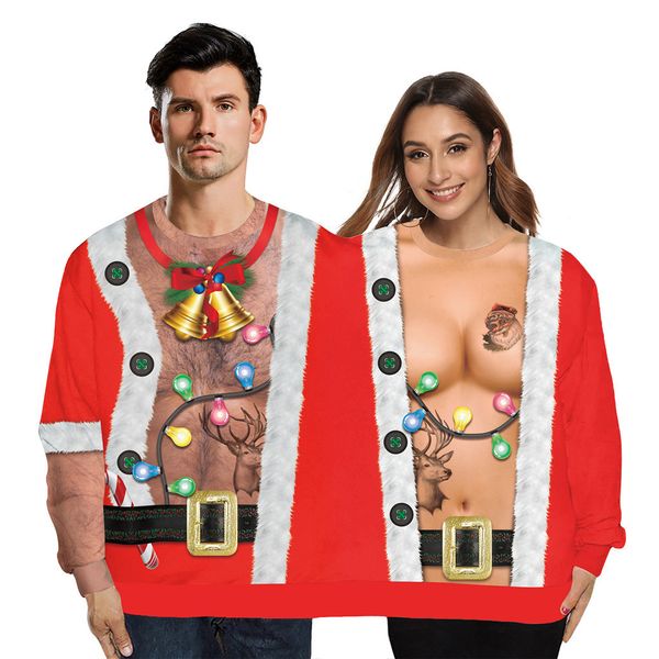 two person ugly sweater xmas couples pullover novelty christmas blouse shirt herfst sweatshirts lange mouw training, White;black
two person ugly sweater xmas couples pullover novelty christmas blouse shirt herfst sweatshirts lange mouw training, White;black