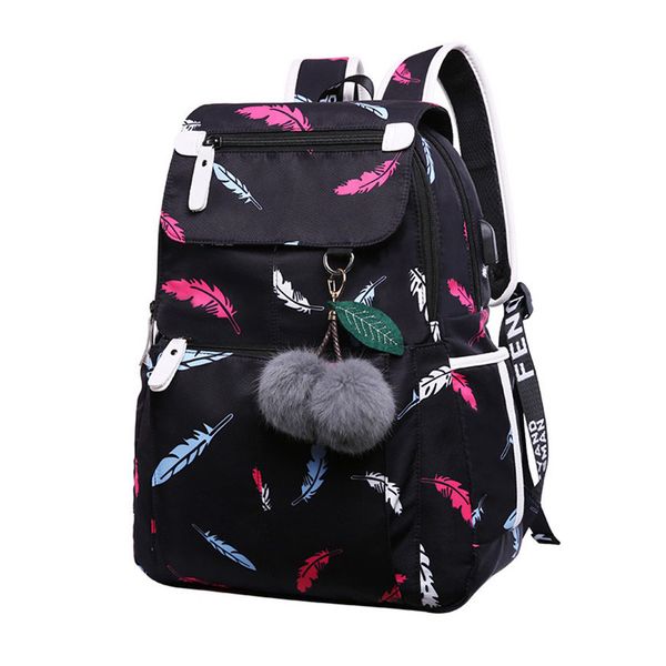 feather printing lapbackpack school backpack for girls bookbag college bags water resistant travel daypack usb charging port
feather printing lapbackpack school backpack for girls bookbag college bags water resistant travel daypack usb charging port