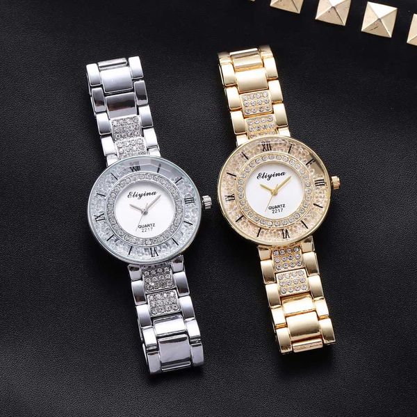 women gold silver stainless steel bracelet diamond watch casual luxury ladies quartz watch gift clock dropshipping, Slivery;brown
women gold silver stainless steel bracelet diamond watch casual luxury ladies quartz watch gift clock dropshipping, Slivery;brown