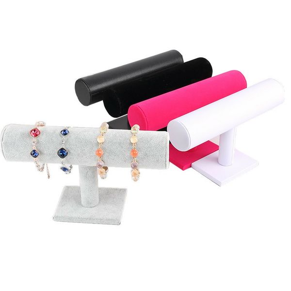5pcs black velvet/leather t-bar rack organizer hard stand holder for bracelet chain necklace watch fashion jewelry display
5pcs black velvet/leather t-bar rack organizer hard stand holder for bracelet chain necklace watch fashion jewelry display