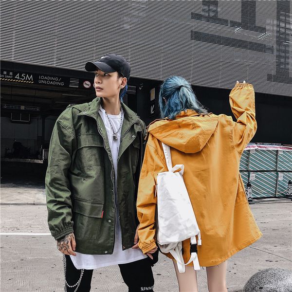 autumn couple clothes men women streetwear hip hop loose casual solid color hooded coat cargo jacket outerwear, Black;brown
autumn couple clothes men women streetwear hip hop loose casual solid color hooded coat cargo jacket outerwear, Black;brown