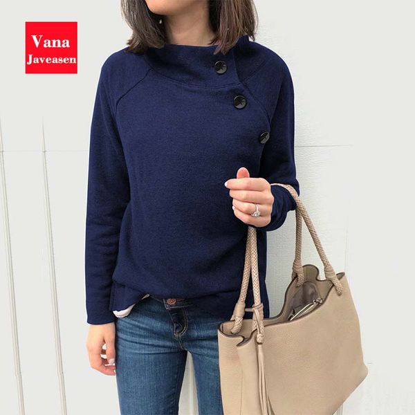 turtleneck winter outwear women sweatshirt long sleeve warm pullover button design casual office ladies sweatshirt harajuku, Black
turtleneck winter outwear women sweatshirt long sleeve warm pullover button design casual office ladies sweatshirt harajuku, Black