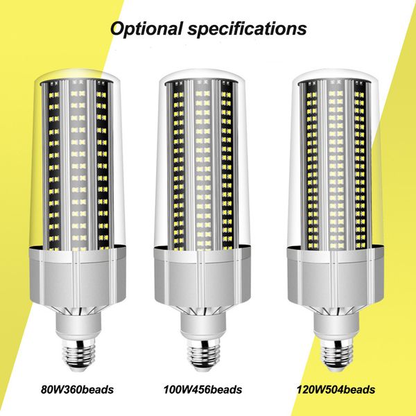 super bright led e27 corn bulb 80w-200w led lamp 110v 220v smart ic e39 e40 big power for outdoor playground warehouse lighting
super bright led e27 corn bulb 80w-200w led lamp 110v 220v smart ic e39 e40 big power for outdoor playground warehouse lighting
