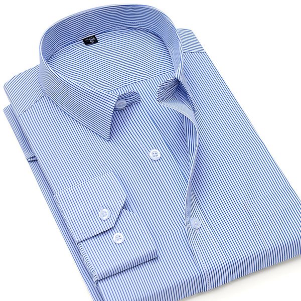 men striped dress shirt with left chest pocket long sleeve high-quality male casual regular-fit button down solid shirts, White;black
men striped dress shirt with left chest pocket long sleeve high-quality male casual regular-fit button down solid shirts, White;black