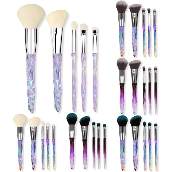 5pcs diamond makeup brush set with clear crystal handle powder eyeshadow blush brushes cosmetic tool
5pcs diamond makeup brush set with clear crystal handle powder eyeshadow blush brushes cosmetic tool