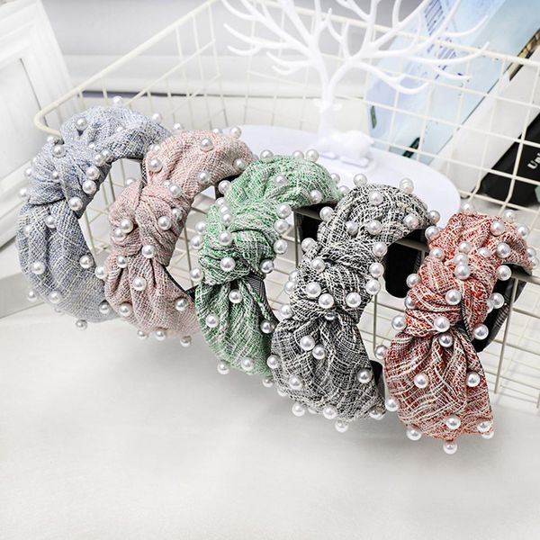 sweet women faux pearl beading houndstooth twist knotted hair hoop headband, Golden;white
sweet women faux pearl beading houndstooth twist knotted hair hoop headband, Golden;white