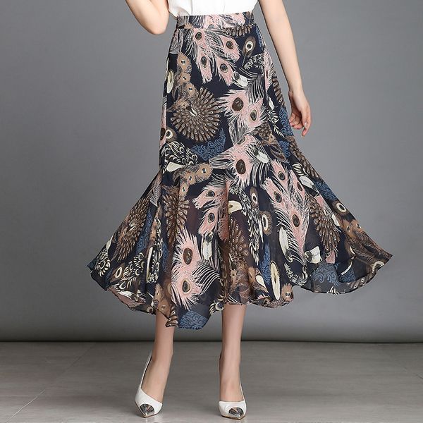 vintage summer women's long skirt chiffon floral printing women skirts loose boho beach skirt female faldas mujer yq123, Black
vintage summer women's long skirt chiffon floral printing women skirts loose boho beach skirt female faldas mujer yq123, Black