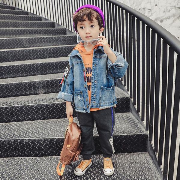 children's clothing boy autumn new denim jacket long-sleeved coat outwear kid's lapel denim shirt 4-7 years old, Blue;gray
children's clothing boy autumn new denim jacket long-sleeved coat outwear kid's lapel denim shirt 4-7 years old, Blue;gray
