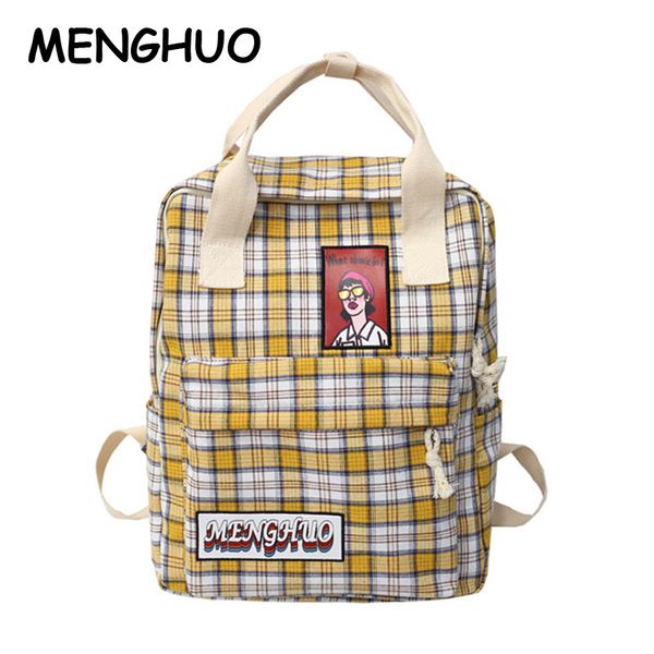 menghuo polyester cotton personality lattice girl backpack new fashion large capacity casual wild travel backpack
menghuo polyester cotton personality lattice girl backpack new fashion large capacity casual wild travel backpack