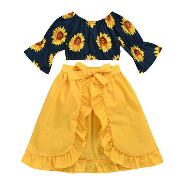 pudcoco 1-5y cute toddler baby girl clothes sets sunflower off shoulder +ruffles skirts summer outfit set, White
pudcoco 1-5y cute toddler baby girl clothes sets sunflower off shoulder +ruffles skirts summer outfit set, White