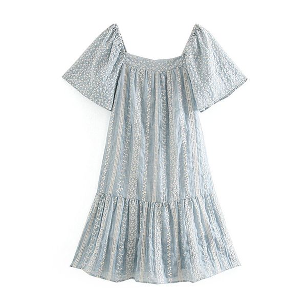 317 summer european design sweet embroidery short sleeve mini dress ruffles hem patchwork dresses vestido, White;black
317 summer european design sweet embroidery short sleeve mini dress ruffles hem patchwork dresses vestido, White;black