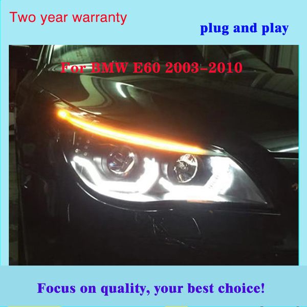 2pcs car styling for 5 series e60 headlights 2003-2010 year for e60 led head lamp angel eye led drl front light xenon lens
2pcs car styling for 5 series e60 headlights 2003-2010 year for e60 led head lamp angel eye led drl front light xenon lens