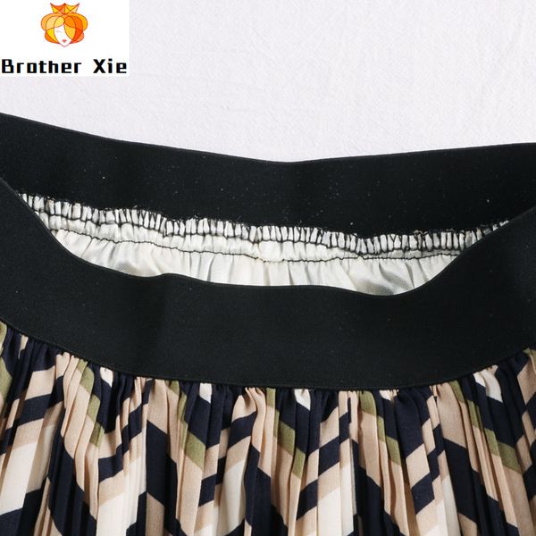 new spring and summer a75 tall waist show thin printed pleated skirts or lend a female word long joker in loose skirt, Black
new spring and summer a75 tall waist show thin printed pleated skirts or lend a female word long joker in loose skirt, Black
