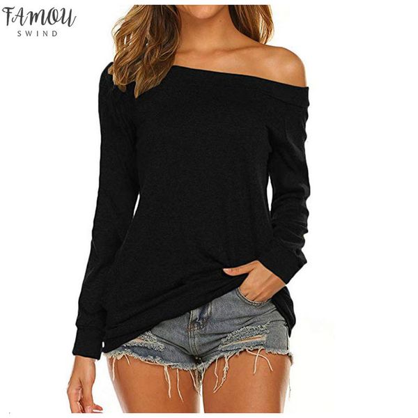t shirt women long sleeve shirt boat neck off shoulder tunic spring streetwear female loose harajuku clothing long @d, White
t shirt women long sleeve shirt boat neck off shoulder tunic spring streetwear female loose harajuku clothing long @d, White