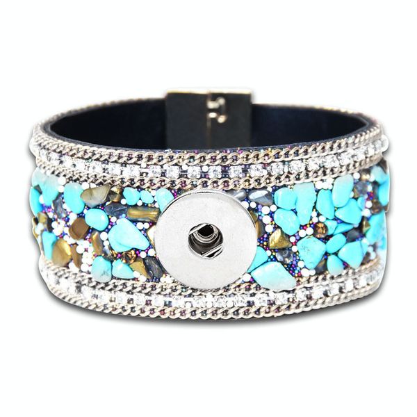 luwellever bohemia 054 magnet natural stone retro original leather 18mm snap button bracelet bangle jewelry charm jewelry for women gift, Golden;silver
luwellever bohemia 054 magnet natural stone retro original leather 18mm snap button bracelet bangle jewelry charm jewelry for women gift, Golden;silver