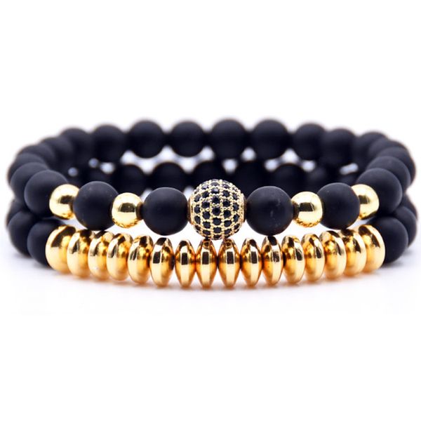 2pcs/set Mens Bracelets Pumice Stones Zircon Bracelet for Men Natural Stone Beads Bracelet Gift Religion Yoga Pulseras Pulseira Masculina
2pcs/set Mens Bracelets Pumice Stones Zircon Bracelet for Men Natural Stone Beads Bracelet Gift Religion Yoga Pulseras Pulseira Masculina
