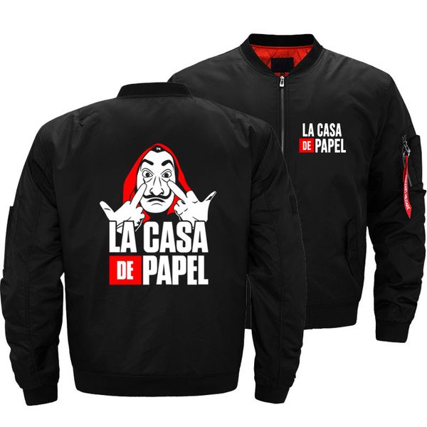 new fashion la casa de papel money heist men bomber jacket house of paper air pilot bomber jacket coat baseball plus size 5xl, Black;brown
new fashion la casa de papel money heist men bomber jacket house of paper air pilot bomber jacket coat baseball plus size 5xl, Black;brown