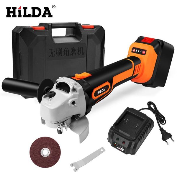 hilda 21v angle grinder cordless lithium-ion grinding machine brushless cordless electric grinder angle power tools
hilda 21v angle grinder cordless lithium-ion grinding machine brushless cordless electric grinder angle power tools