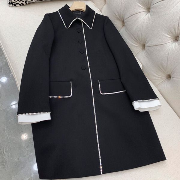 elegant party black wool for women fashion korean long coat 2019 fashion coat women, Tan;black