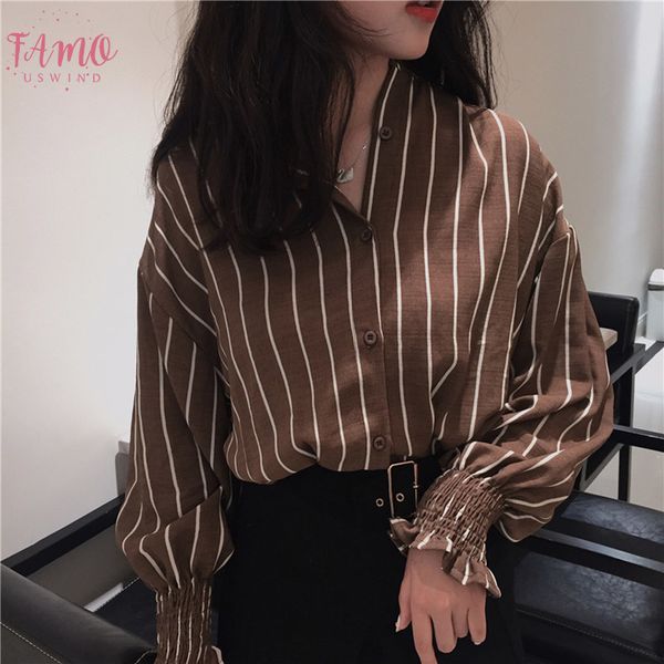 spring shirts vintage autumn women striped slim stand collar women casual shirts ladies classic style shirts female loose, White
spring shirts vintage autumn women striped slim stand collar women casual shirts ladies classic style shirts female loose, White