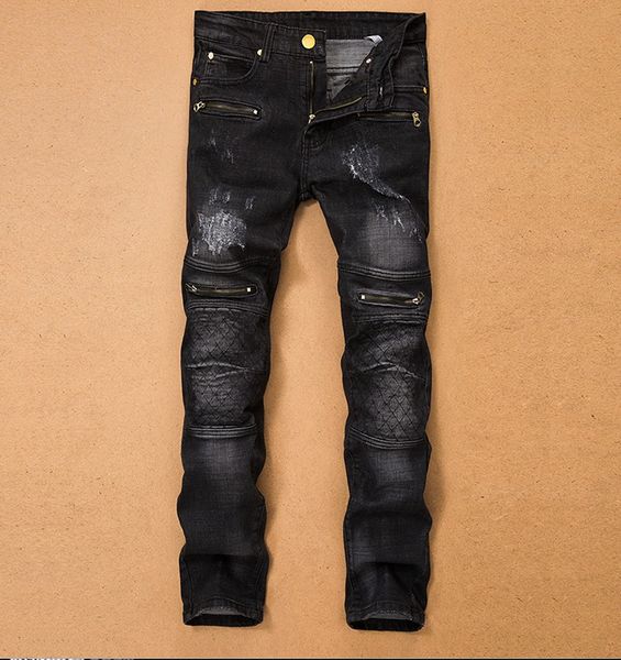 tr mens denim torn jeans slim fit stretch pants patchwork ripped zipper pantalons pour hommes mode casual pencil trousers plus s, Blue
tr mens denim torn jeans slim fit stretch pants patchwork ripped zipper pantalons pour hommes mode casual pencil trousers plus s, Blue