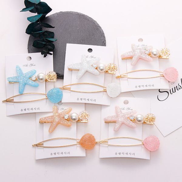 2pcs/set fashion imitation pearl barrettes starfish hair grip shell hairpin hair clip for women girls styling accessories, Slivery;white
2pcs/set fashion imitation pearl barrettes starfish hair grip shell hairpin hair clip for women girls styling accessories, Slivery;white