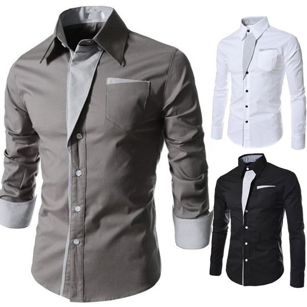 2020 pure color men's lapel long sleeve contrast stripe fashion wild shirt bottoming shirt fashion, White;black
2020 pure color men's lapel long sleeve contrast stripe fashion wild shirt bottoming shirt fashion, White;black