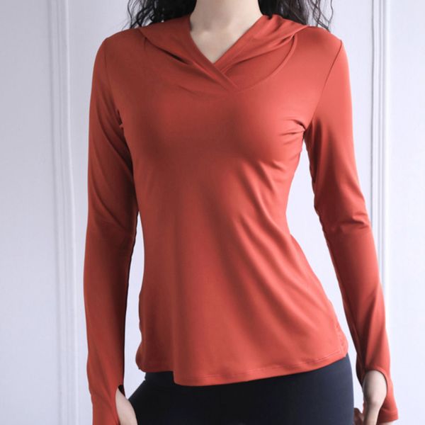 gym crop hodded women yoga long sleeve shirts thumb botton women solid fitness elastic sports workout wear, White;red
gym crop hodded women yoga long sleeve shirts thumb botton women solid fitness elastic sports workout wear, White;red