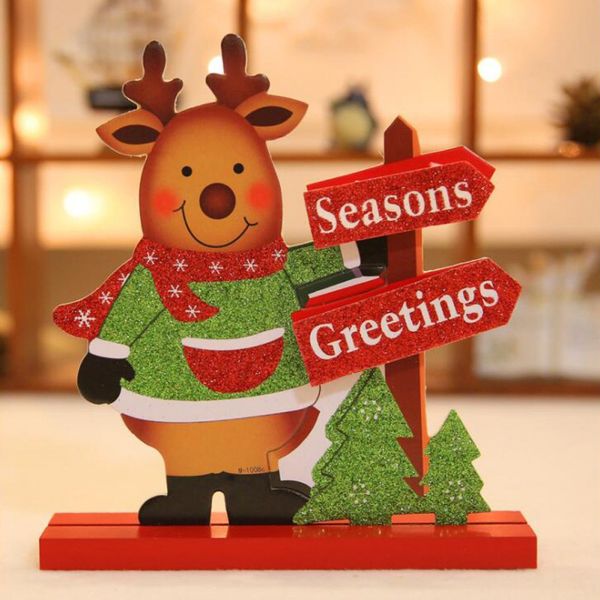 christmas wooden table ornament decoration flat art craft for home shopping malls increase the festive atmosphere 
christmas wooden table ornament decoration flat art craft for home shopping malls increase the festive atmosphere