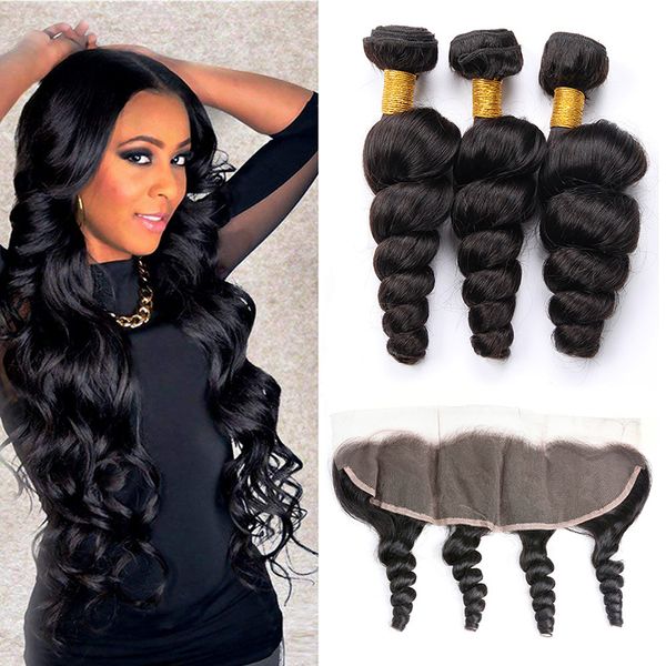 brazilian virgin hair 3 bundles with 13x4 lace frontal loose wave curly human hair extenisons 8-30inch loose wave bundles with 13 by 4, Black;brown
brazilian virgin hair 3 bundles with 13x4 lace frontal loose wave curly human hair extenisons 8-30inch loose wave bundles with 13 by 4, Black;brown