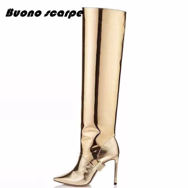 buonoscarpe fashion knee women boots pointed toe footwear mirror boot female thin high heels shoes woman winter the new two wear, Black
buonoscarpe fashion knee women boots pointed toe footwear mirror boot female thin high heels shoes woman winter the new two wear, Black