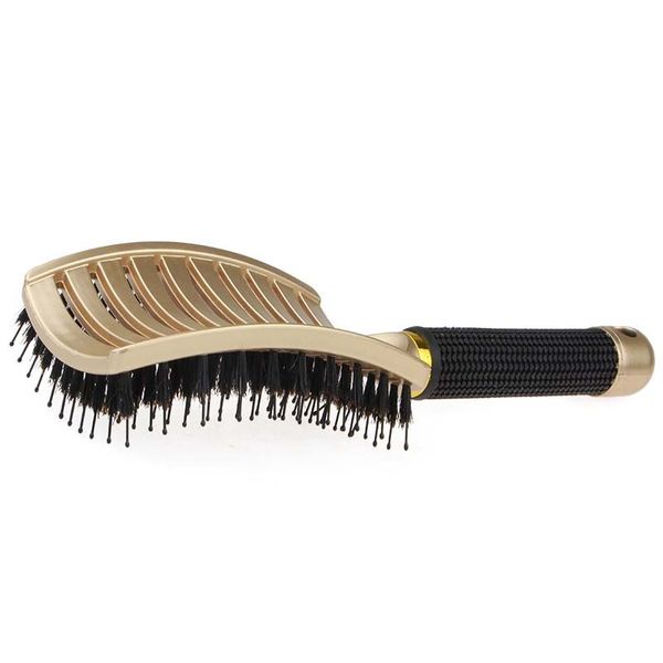 2019 big curved comb anti-static air cushion massage bristle plastic comb blow drying brush for men hair tool, Silver
2019 big curved comb anti-static air cushion massage bristle plastic comb blow drying brush for men hair tool, Silver