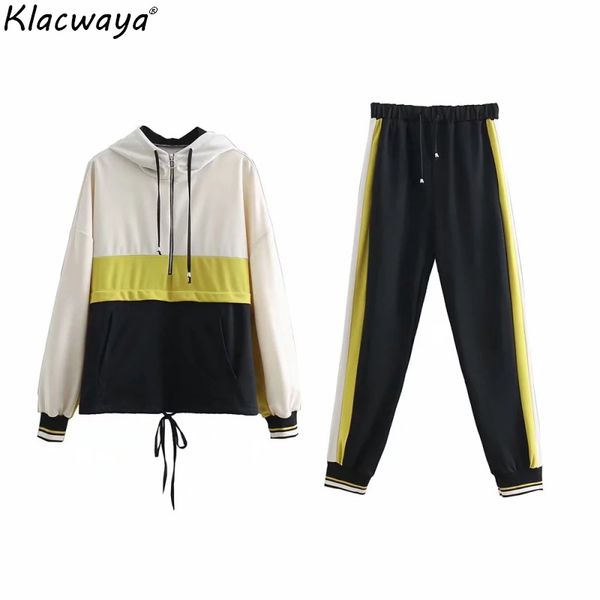 women joggers two piece set 2019 spring-autumn patchwork hoodies set oversize ladies sweatshirts street-wear girls, White
women joggers two piece set 2019 spring-autumn patchwork hoodies set oversize ladies sweatshirts street-wear girls, White