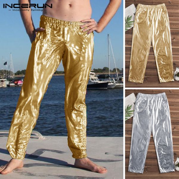 incerun fashion men pants shiny metallic dance silver gold pants nightclub party trousers men yoga-pants stage costume plus size, Black
incerun fashion men pants shiny metallic dance silver gold pants nightclub party trousers men yoga-pants stage costume plus size, Black