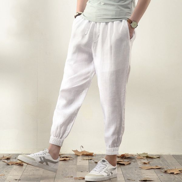 casual pants men's fashion cotton linen hip hop ankle-length men harem pants elastic waist loose jogger trousers male, Black
casual pants men's fashion cotton linen hip hop ankle-length men harem pants elastic waist loose jogger trousers male, Black