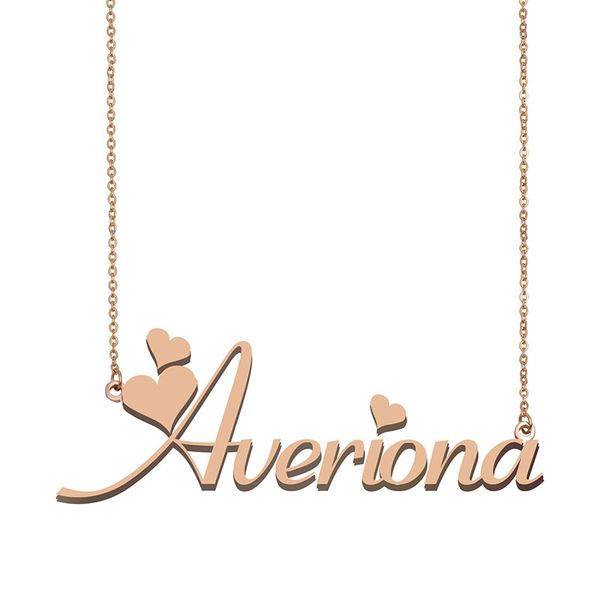 averiona name necklace pendant for women girlfriend gifts custom nameplate children friends jewelry 18k gold plated stainless steel, Silver
averiona name necklace pendant for women girlfriend gifts custom nameplate children friends jewelry 18k gold plated stainless steel, Silver