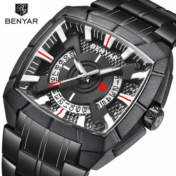 benyar new creative men's watches casual fashion/30m waterproof/business watch men stainless steel wristwatch mens reloj hombre, Slivery;brown
benyar new creative men's watches casual fashion/30m waterproof/business watch men stainless steel wristwatch mens reloj hombre, Slivery;brown