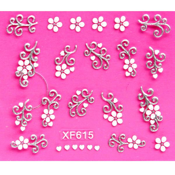 sweet 3d white flower design water transfer nails art sticker decals lady women manicure tools nail wraps decals wholesale xf615, Black
sweet 3d white flower design water transfer nails art sticker decals lady women manicure tools nail wraps decals wholesale xf615, Black